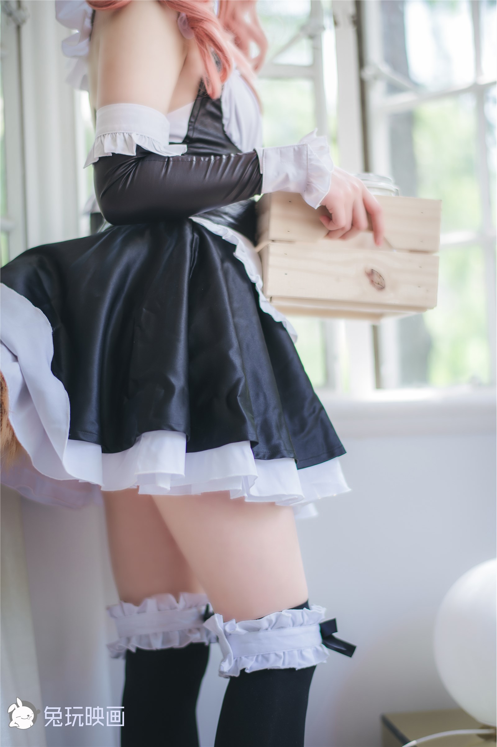 Rabbit Playing with Reflection VOL.047 Maid Yuzao Qian(9)